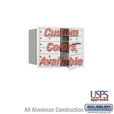 Recessed Mounted 4C Horizontal Mailbox - 6 Door High Unit (23 7/8 Inches) - Double Column - 9 MB1 Doors - Custom Color - Front Loading - USPS Access